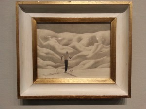 Alfons Walde, Landschaft mit Schifahrer