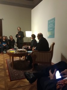 Diskussion Matti Bunzl, Begrüßung Gerald Bast