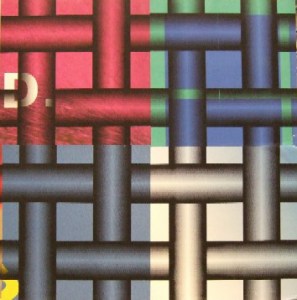 Peter Kogler, Siebdruck, 1993, MUSA