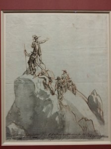 Jakob Gauermann, Besteigung der Hohen Wildstelle (Skizze, 1814)