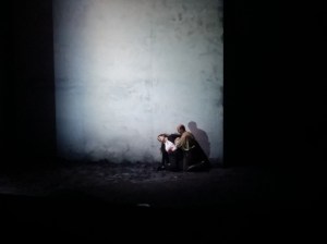 Gilda (Ekaterina Siurina ) und Rigoletto (Giovanni Meoni ) in der Schluss-Szene
