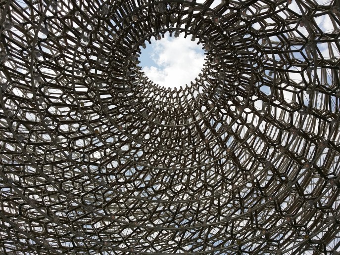 Eine Skulptur - der englische Pavillon