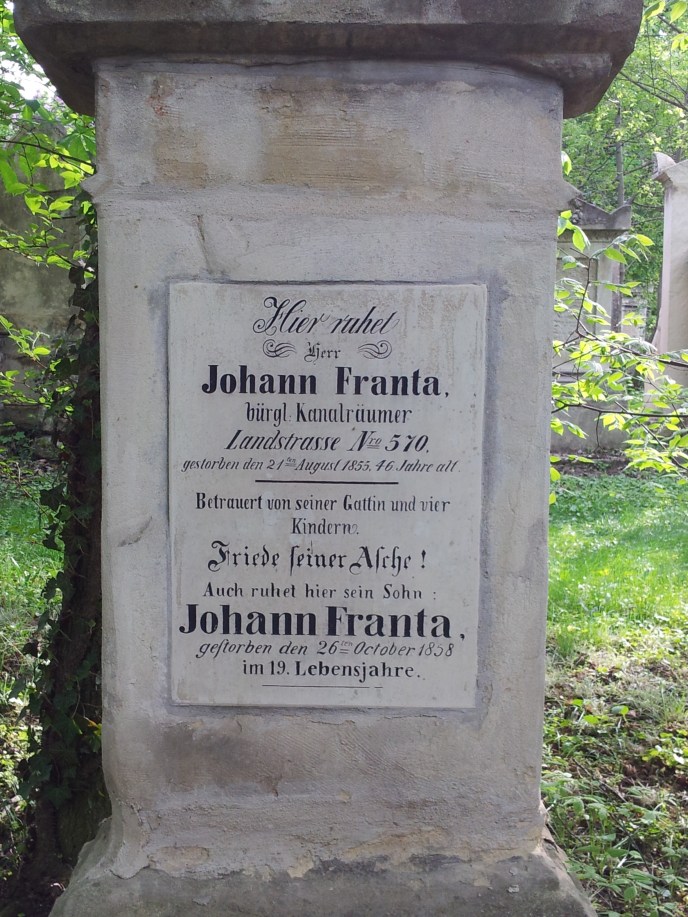 Bürgerlicher Kanalräumer, St. Marxer Friedhof