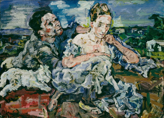 Oskar Kokoschka, Liebespaar mit Katze, 1917 (©Kunsthaus Zürich)
