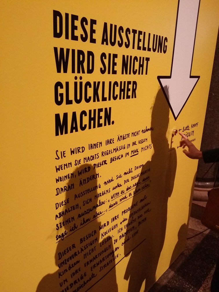 Diese Ausstellung wird Sie nicht glücklicher machen.