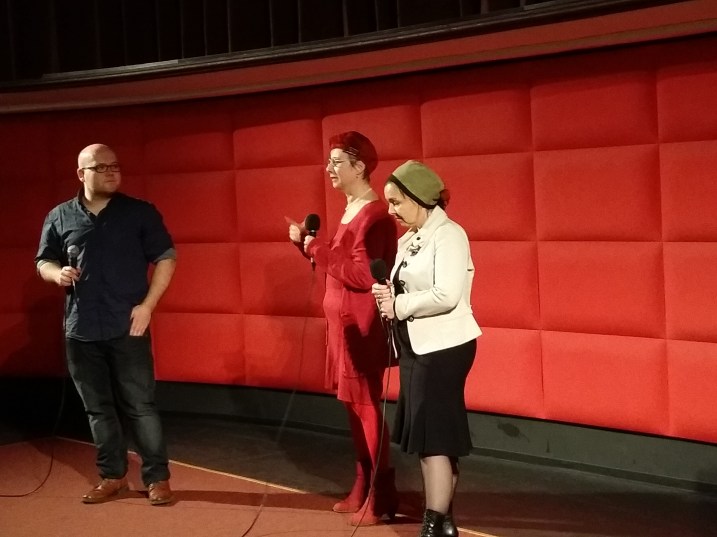 Gespräch mit Regina Liane Löw, Susanne Ayoub und Wolfgang Pillmaier (v.r.n.l.)