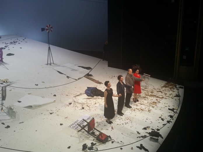 v.l.n.r.: Regina Fritsch, Christopher Nell, Martin Schwab, Maria Happel