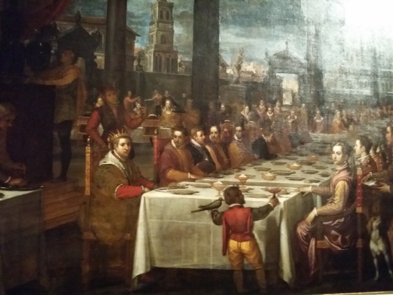 Festliches Bankett zur Zeit der Spätrenaissance, von Domenico Crest (um 1590)