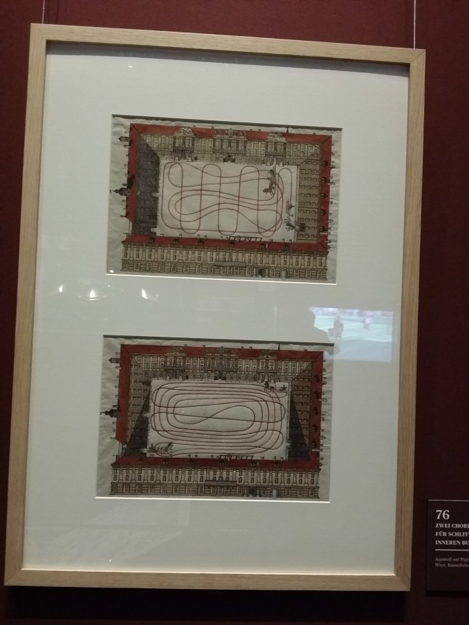 Zwei Choreographien für Schlittenfahrten im inneren Burghof (2. Hälfte 18. Jh.)