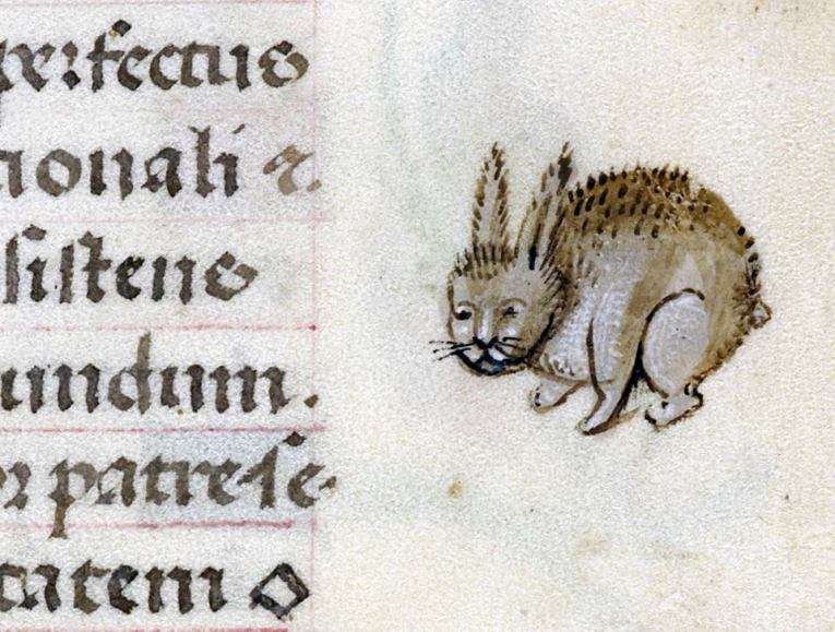 Hase-Igel-Mischung? 'Hours of Joanna the Mad', Bruges 1486-1506 (BL, Add 18852, fol. 141r)