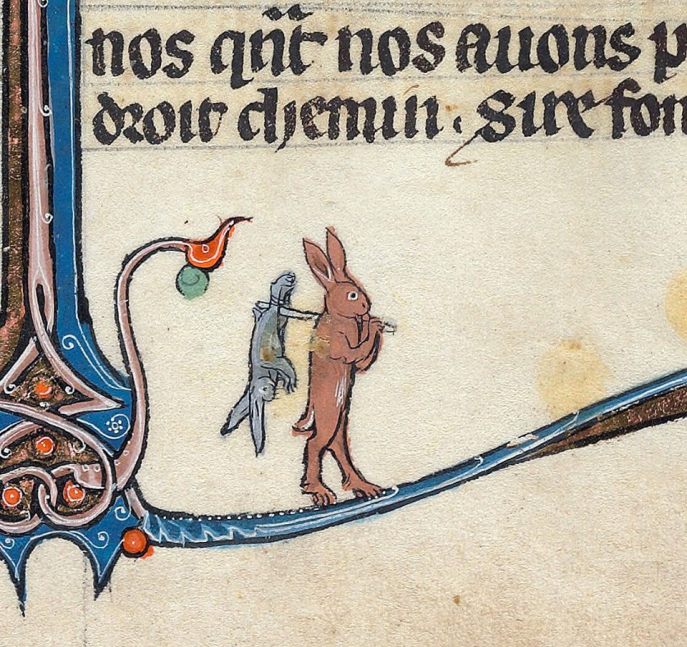 Ohje! Le livre de Lancelot du Lac & other Arthurian Romances, Northern France ca. 1275-1300 (Beinecke Rare Book & Manuscript Library, MS 229, fol. 287r)