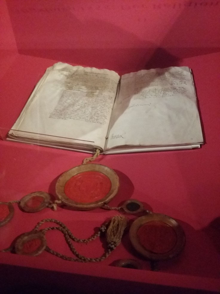 Original des Augsburger Religionsfriedens 1555. Haus-, Hof- und Staatsarchiv