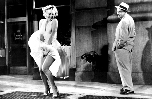 "Das verflixte 7. Jahr" (Regie: Billy Wilder, 1955): Die berühmte Szene kommt so gar nicht im Film vor.